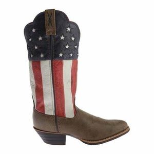 Twisted X Western Boots Patriotic USA Flag Cowboy